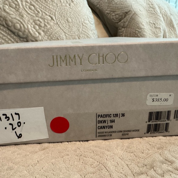 Jimmy Choo suede platforms worn twice. Excellent like new condition - Picture 10 of 10